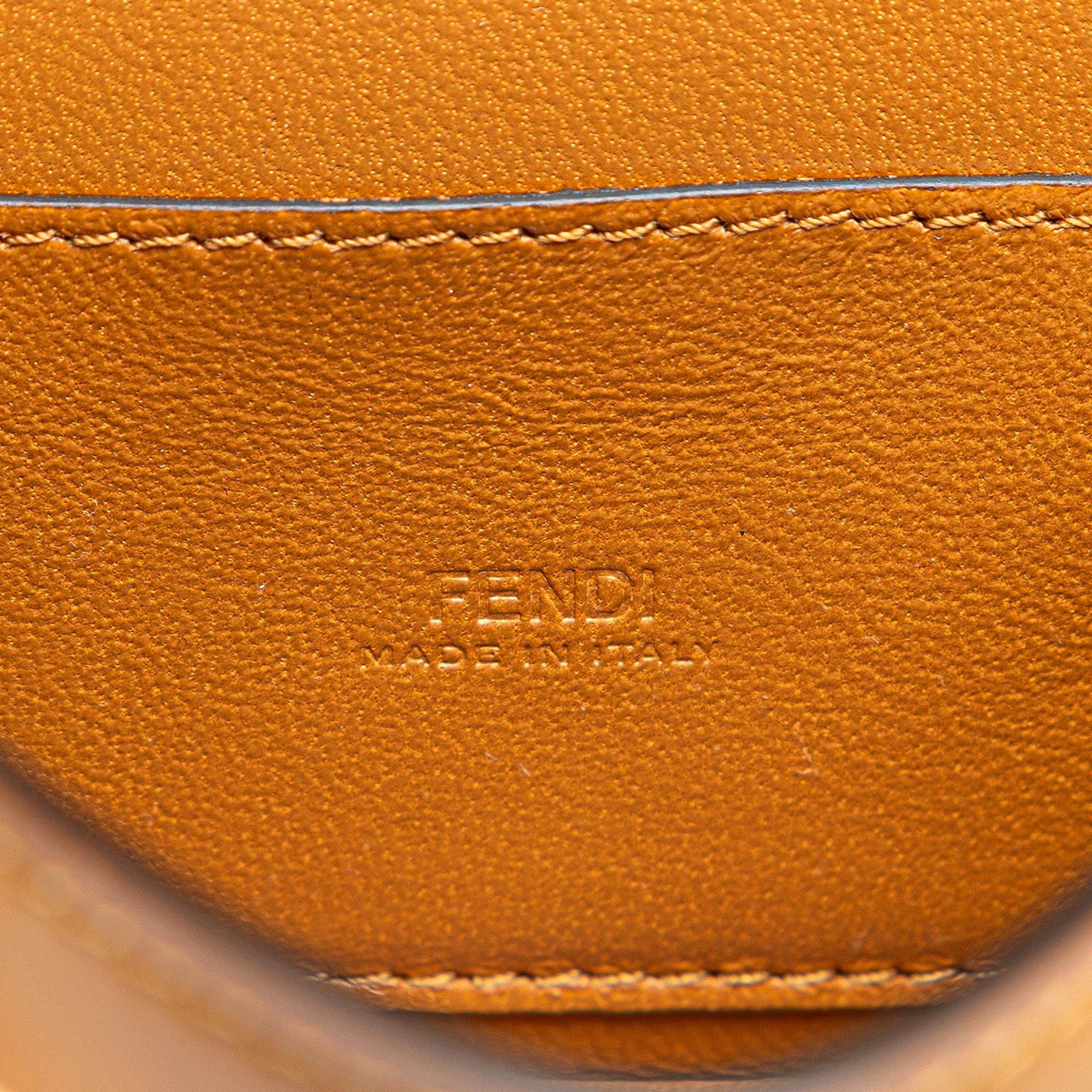 Fendi Nano Bag F Glossy Calfskin Handbag