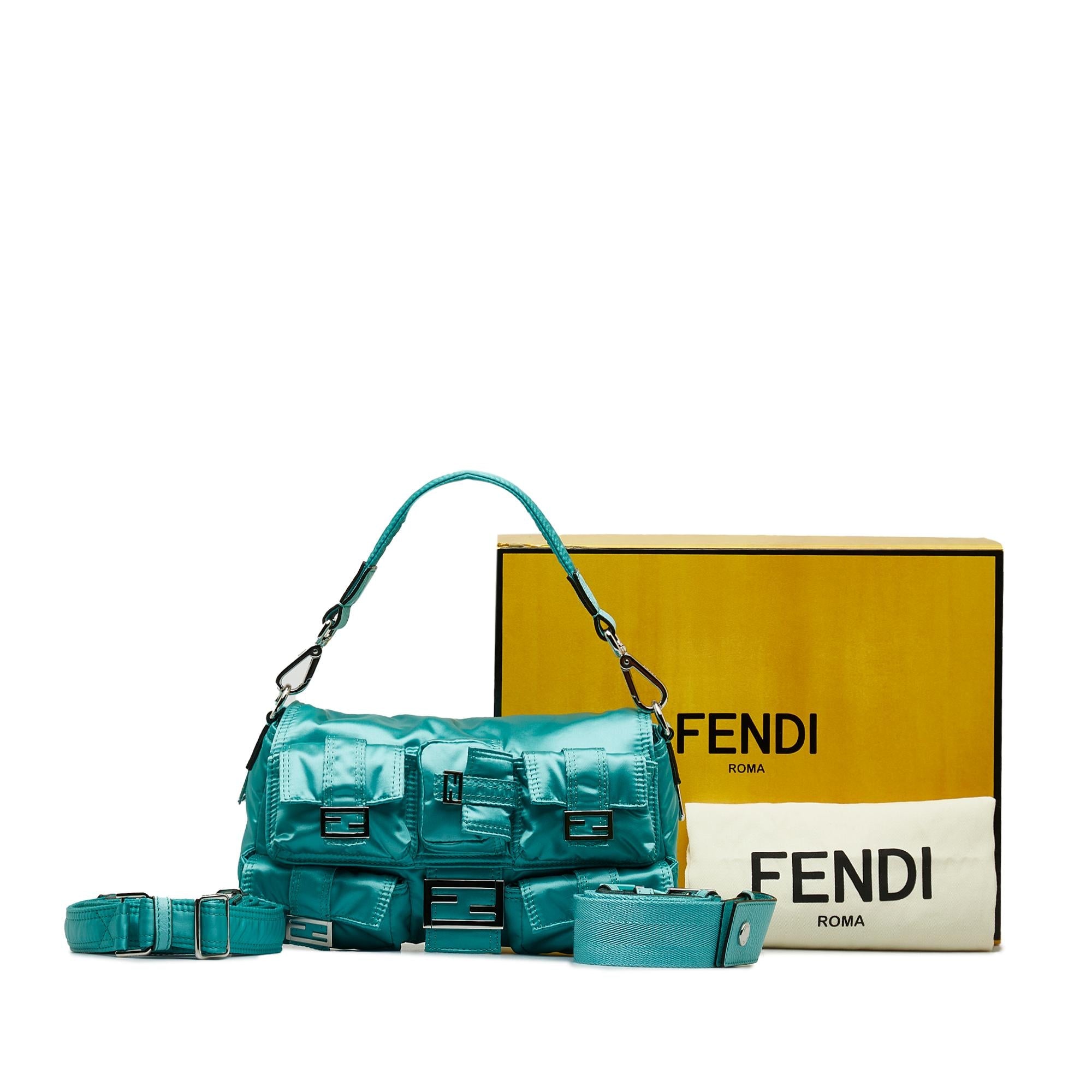 Fendi Nylon Multipocket Baguette