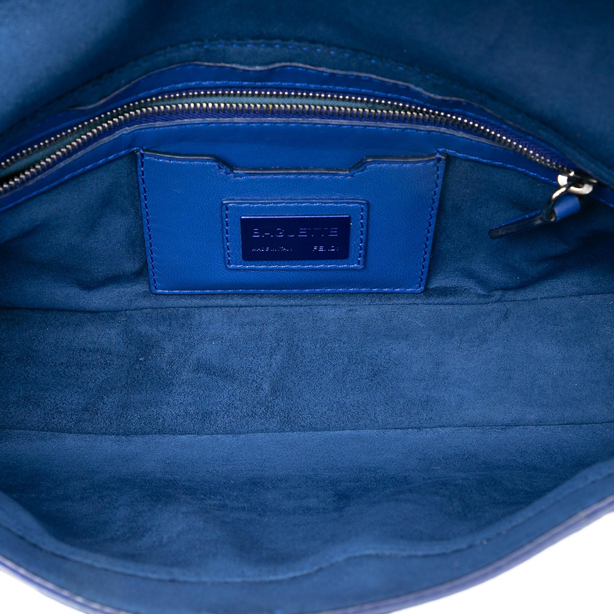 Fendi Patchwork Leather QuTweet Bird Baguette
