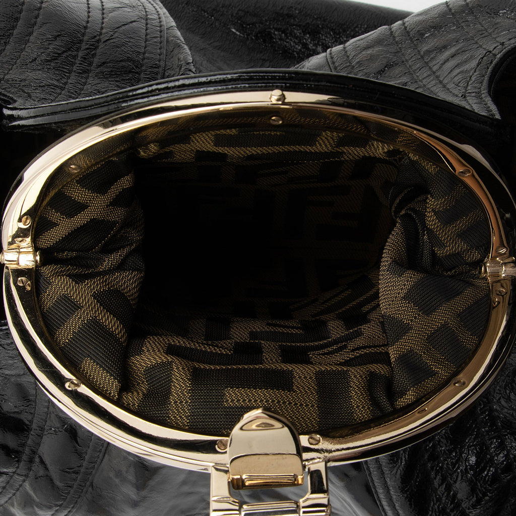 Fendi Patent Leather Spy Satchel (SHF-PigQG6)