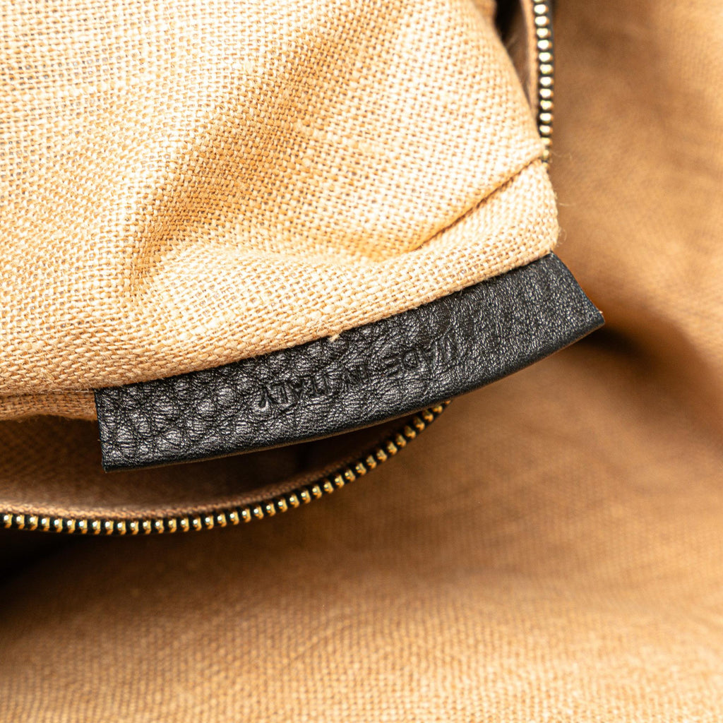 Fendi Pebbled Leather Selleria Dome Shoulder Bag