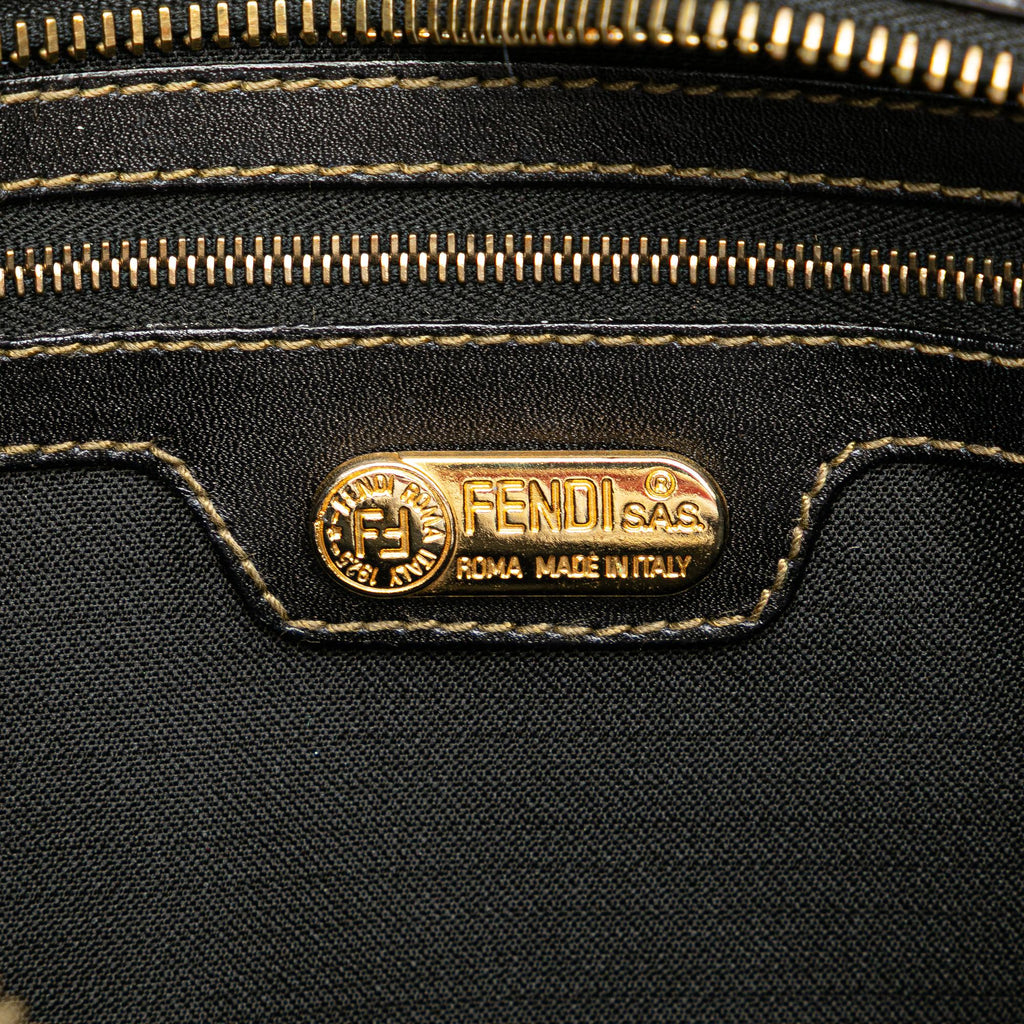 Fendi Pequin Coated Canvas Crossbody