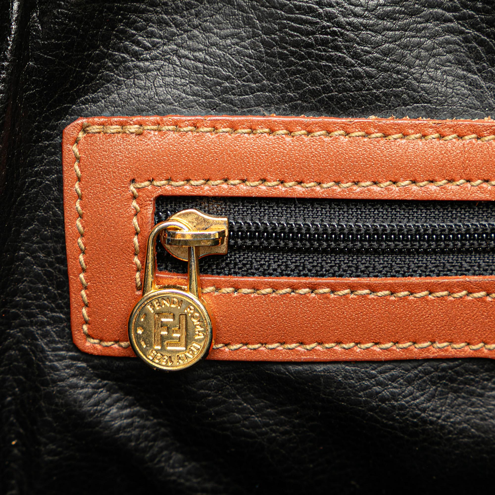 Fendi Pequin Coated Canvas Dome Satchel