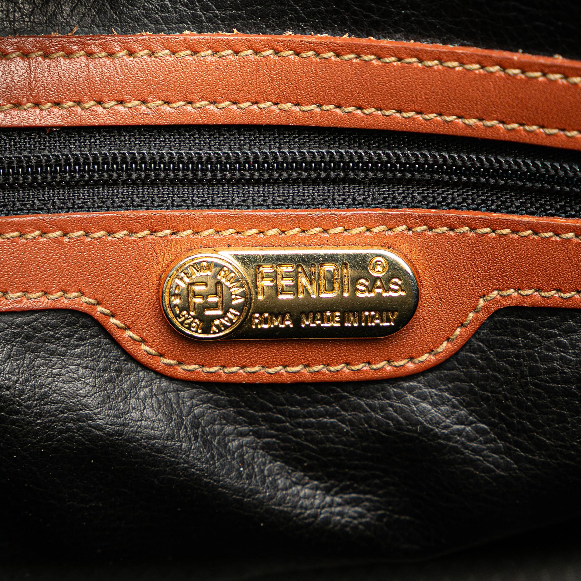 Fendi Pequin Coated Canvas Dome Satchel