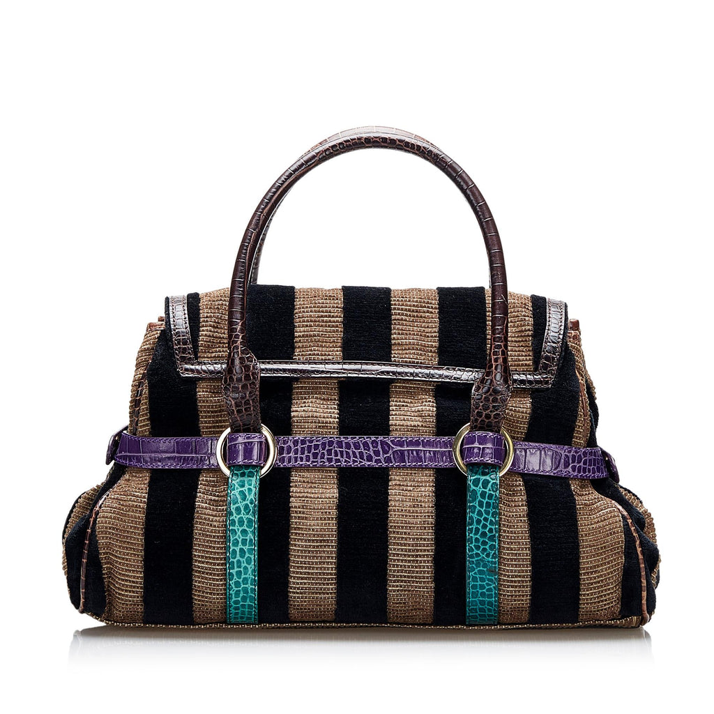 Fendi Pequin Handbag (SHG-UTQaNE)