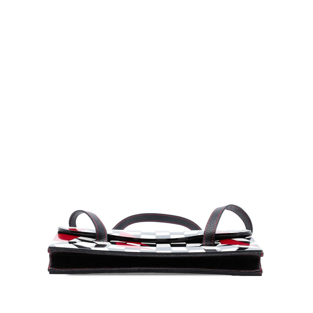 Fendi Pigskin Plexiglass Geometric Shoulder Bag