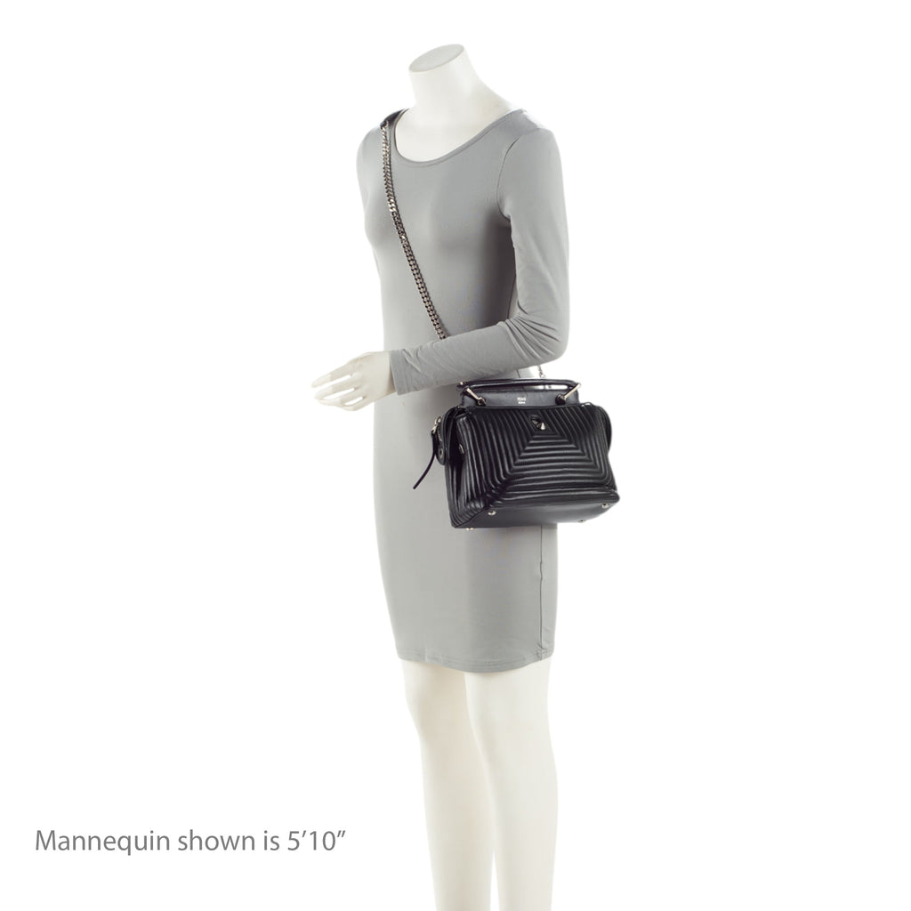 Fendi Quilted Leather Dotcom Small Shoulder Bag