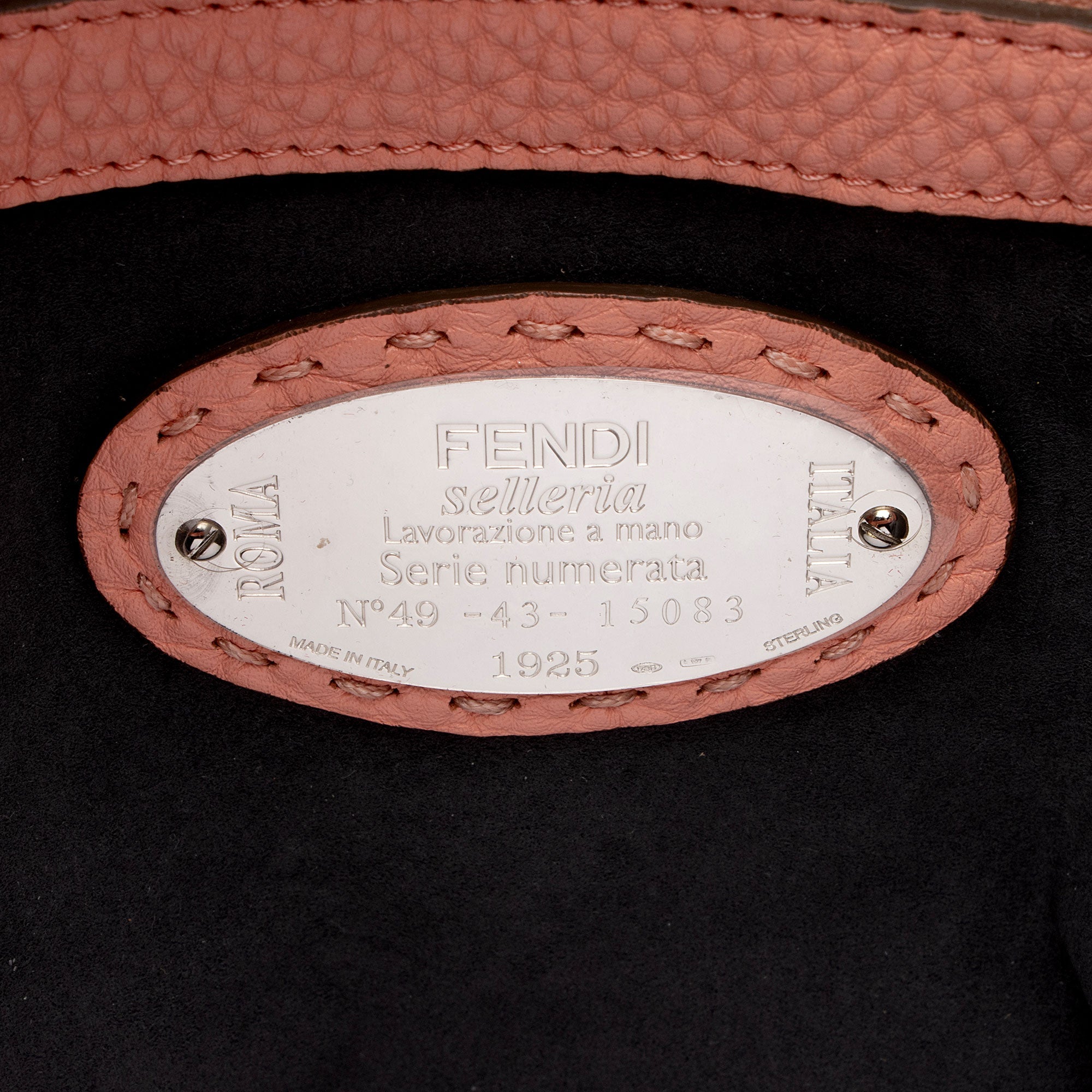 Fendi Selleria Leather Anna Small Bucket Bag