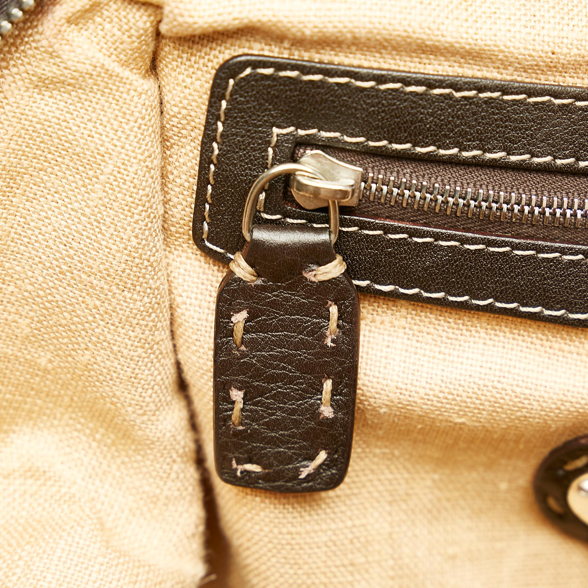 Fendi Selleria Leather Handbag (SHG-37727)