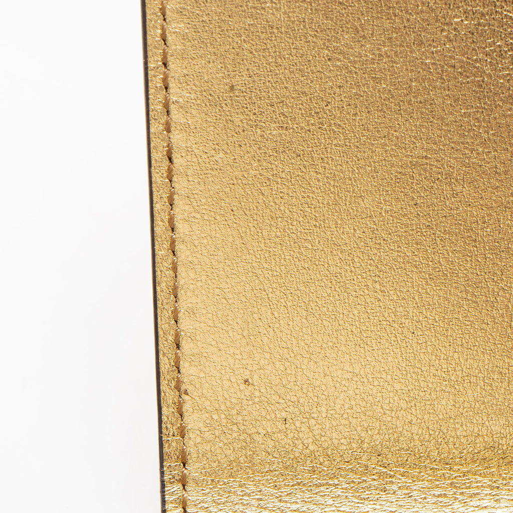 Fendi Selleria Leather Peekaboo Compact Wallet