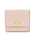 Fendi Selleria Leather Peekaboo Compact Wallet