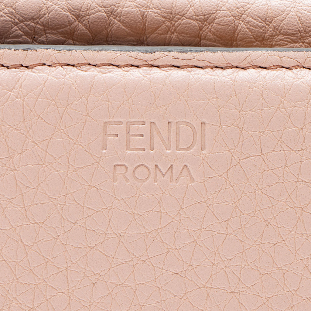 Fendi Selleria Leather Peekaboo Compact Wallet