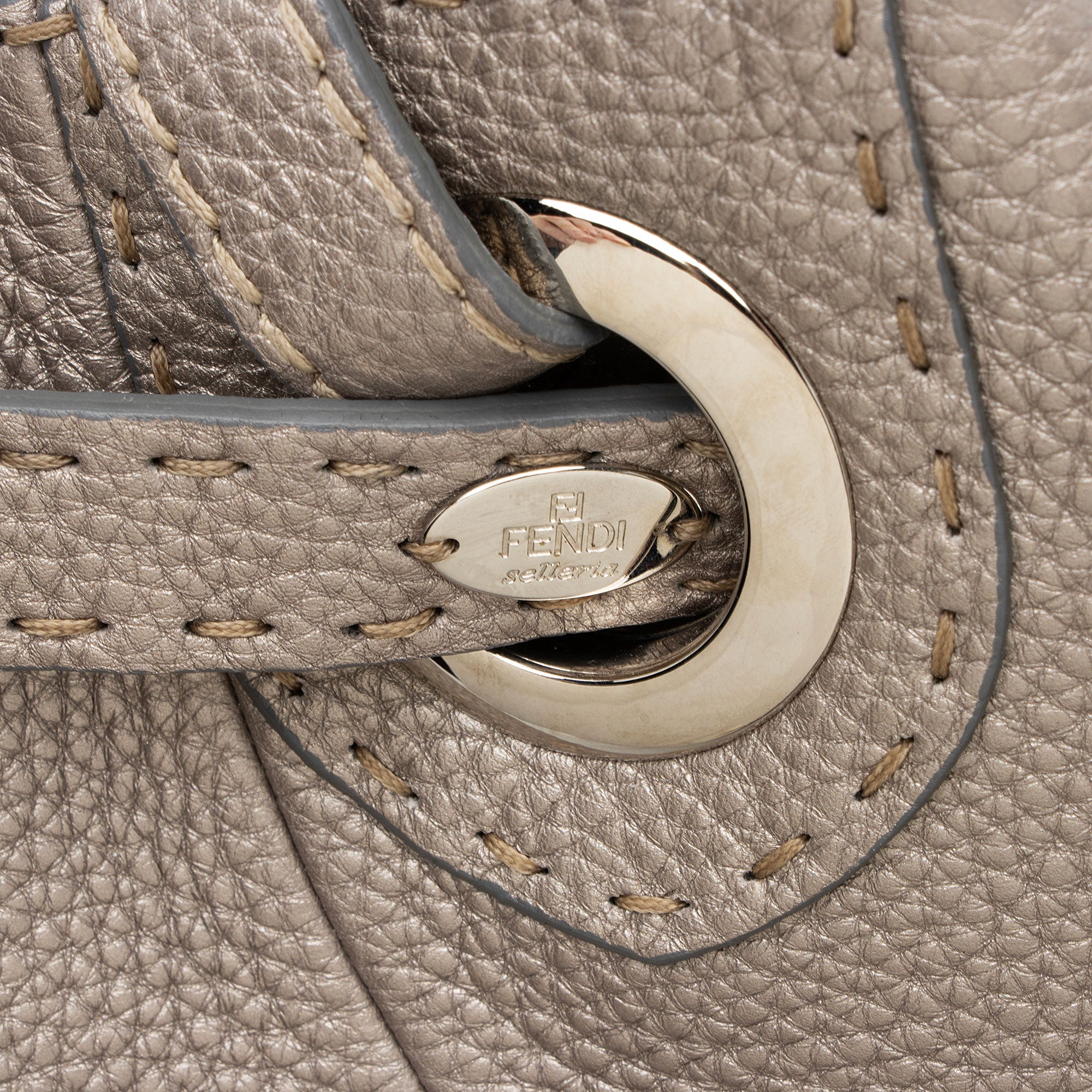 Fendi Selleria Leather Pomodorino Satchel