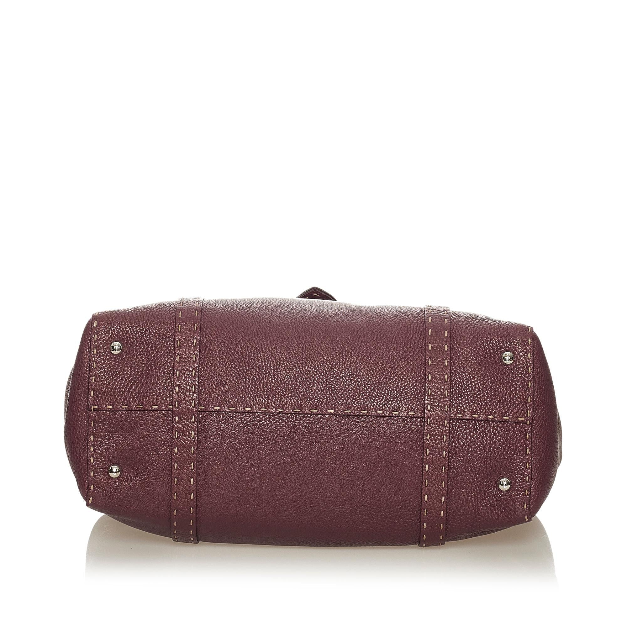 Fendi Selleria Linda Leather Handbag (SHG-27779)