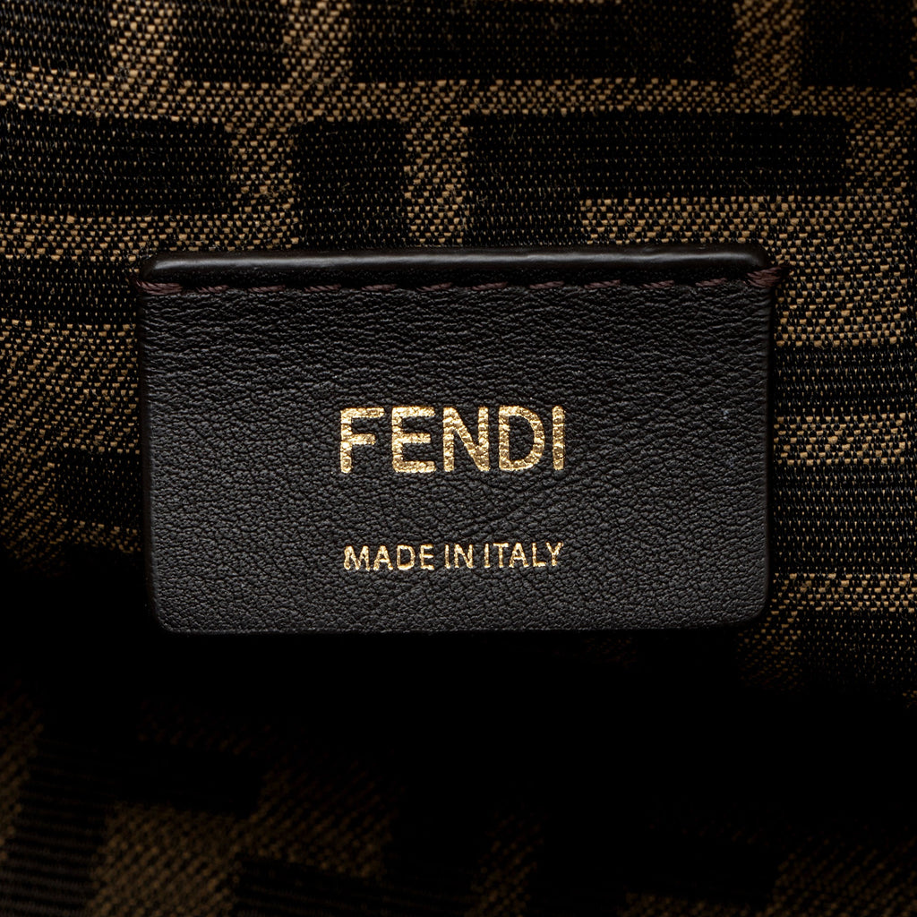 Fendi Shearling Fendi First Small Shoulder Bag