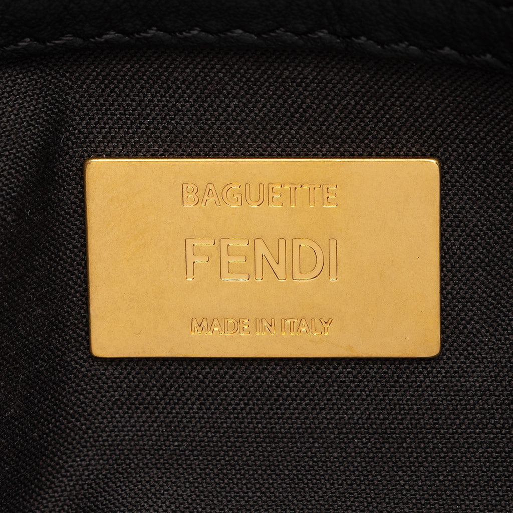 Fendi Sheepskin FF Baguette Shoulder Bag (SHF-mfPxUP)