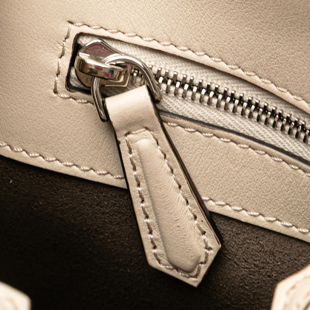 Fendi Small Bicolor Calfskin Whipstitch Runway Satchel