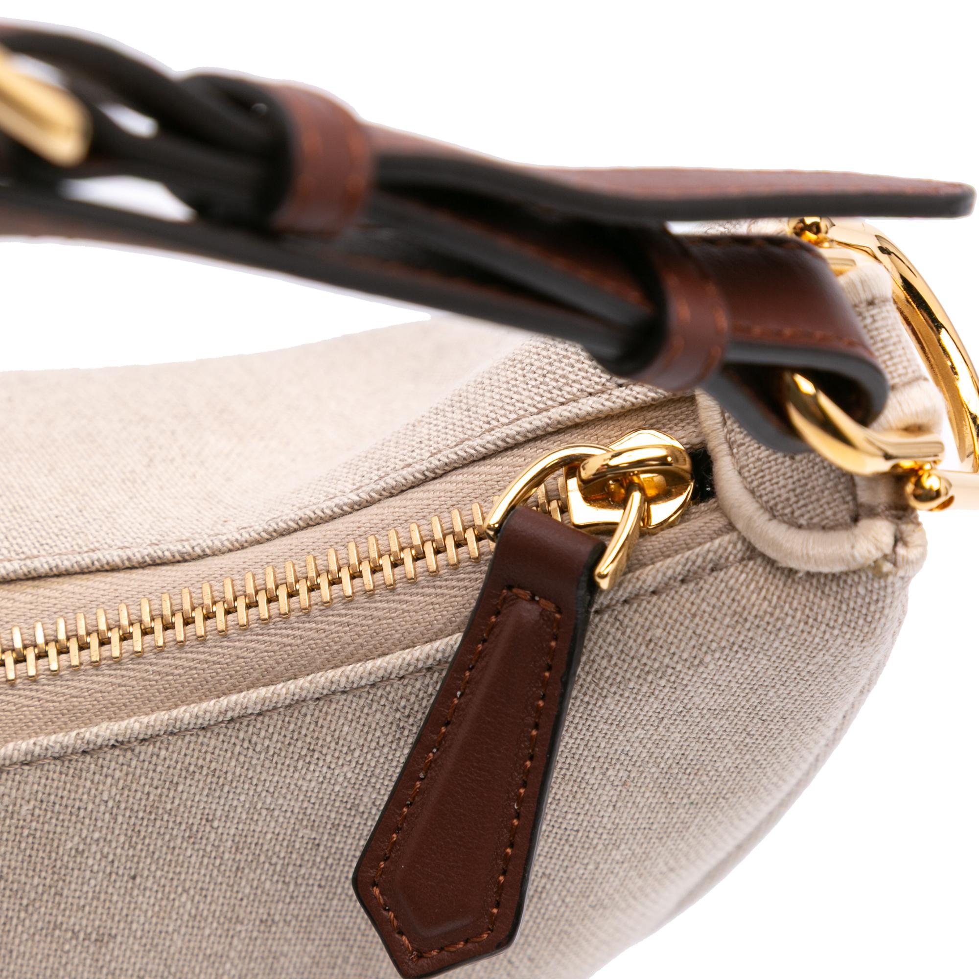 Fendi Small Canvas Fendigraphy Hobo