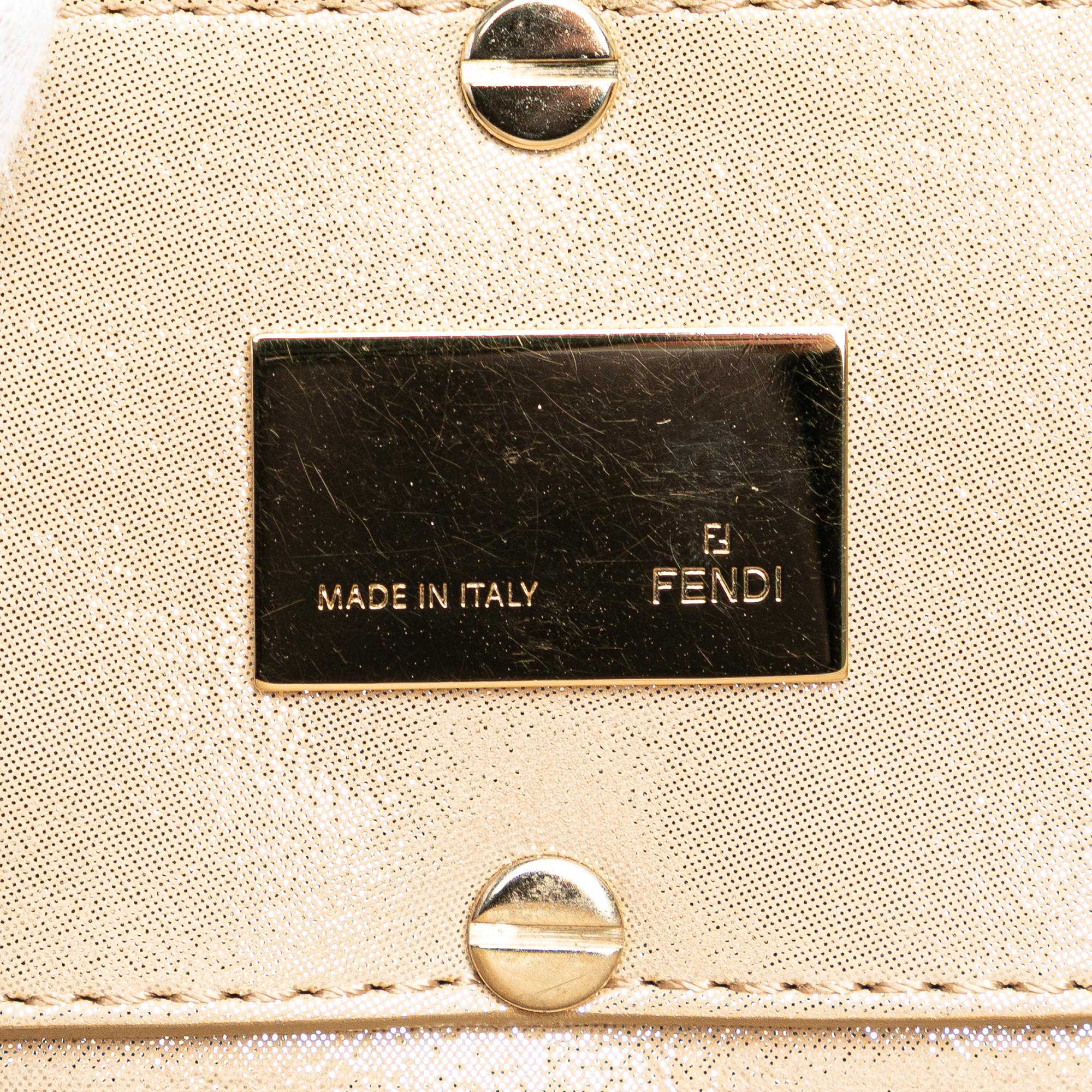 Fendi Small Metallic Mia Chain Satchel