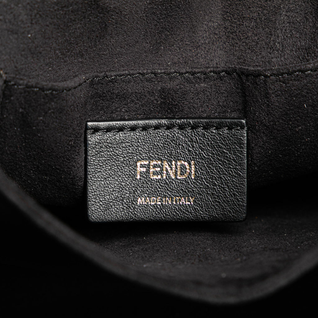 Fendi Small Scalloped Leather Kan I Crossbody
