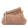 Fendi Small Shearling Fendi First Crossbody