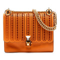Fendi Small Vitello Grace Openwork Kan I Crossbody