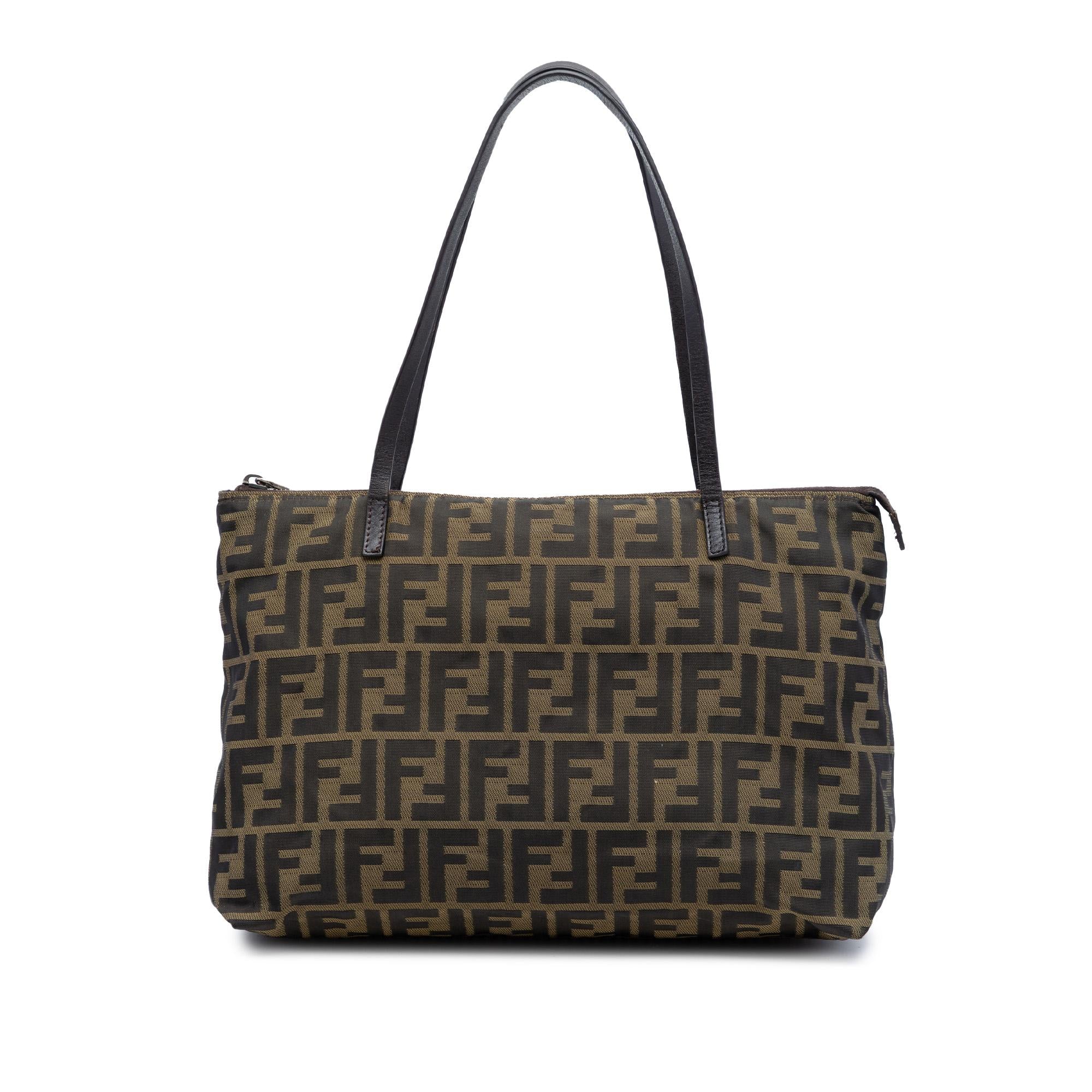 Fendi Small Zucca Canvas Tote