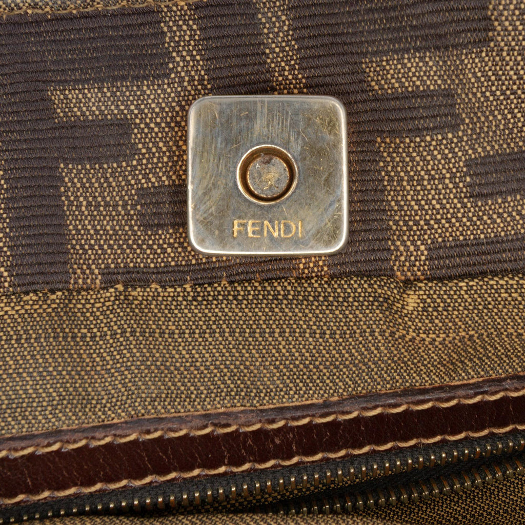 Fendi Small Zucca Canvas Twins Tote