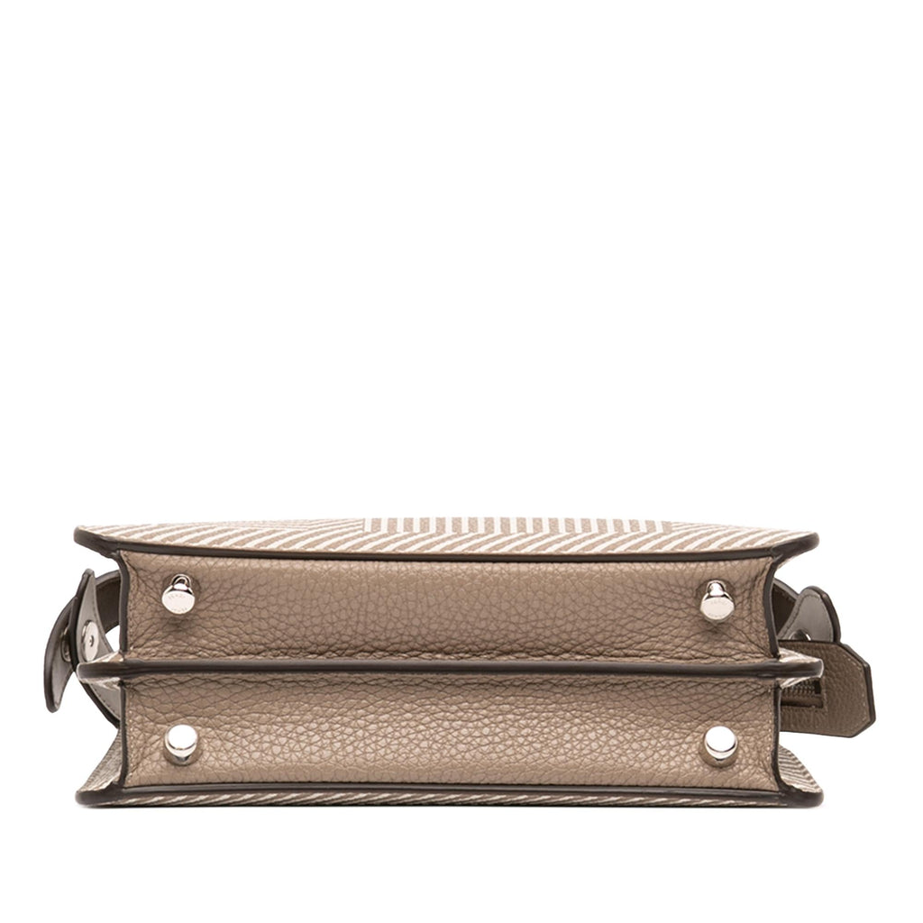 Fendi Small Zucca Leather Peekaboo ISeeU Satchel