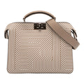 Fendi Small Zucca Leather Peekaboo ISeeU Satchel