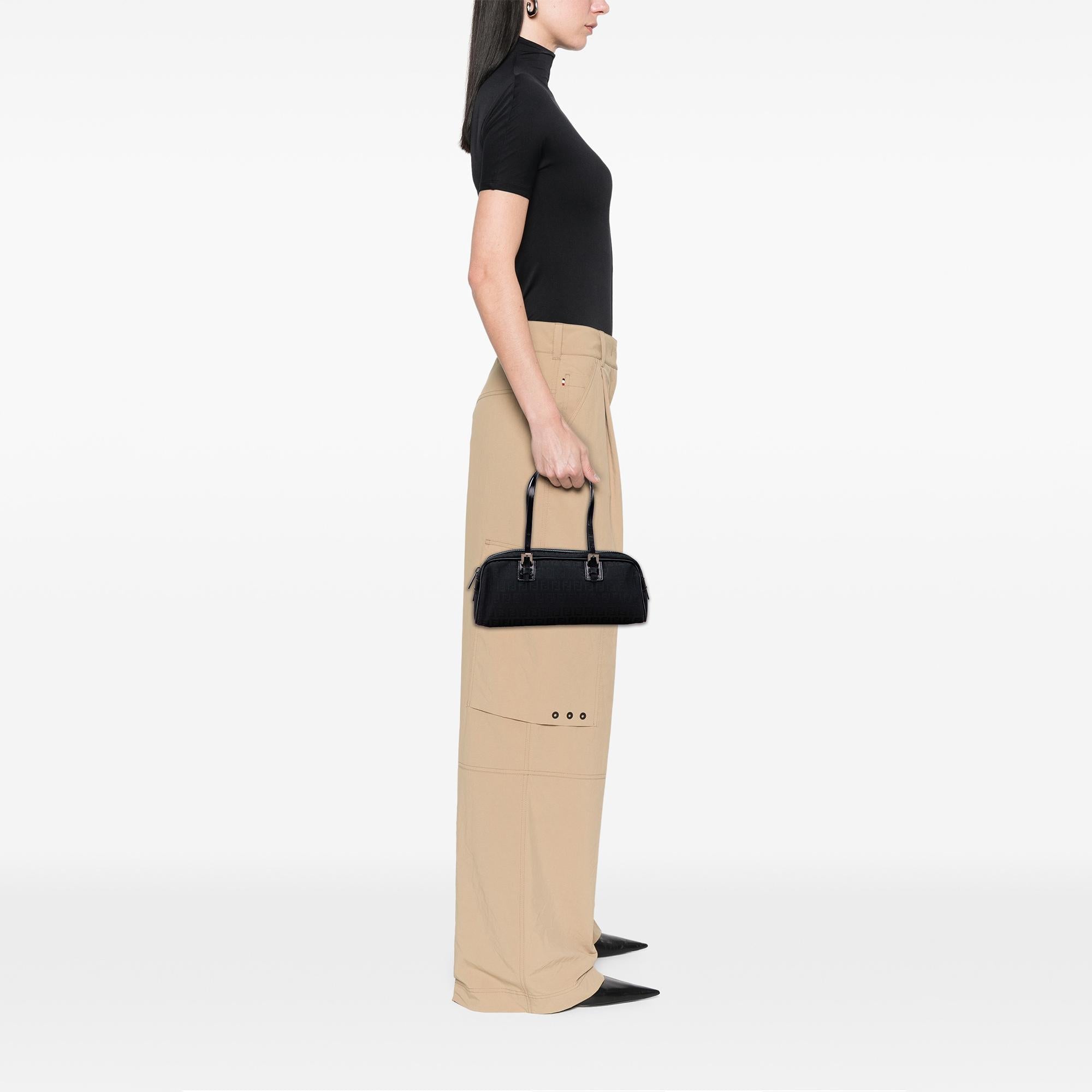 Fendi Small Zucchino Canvas Handbag