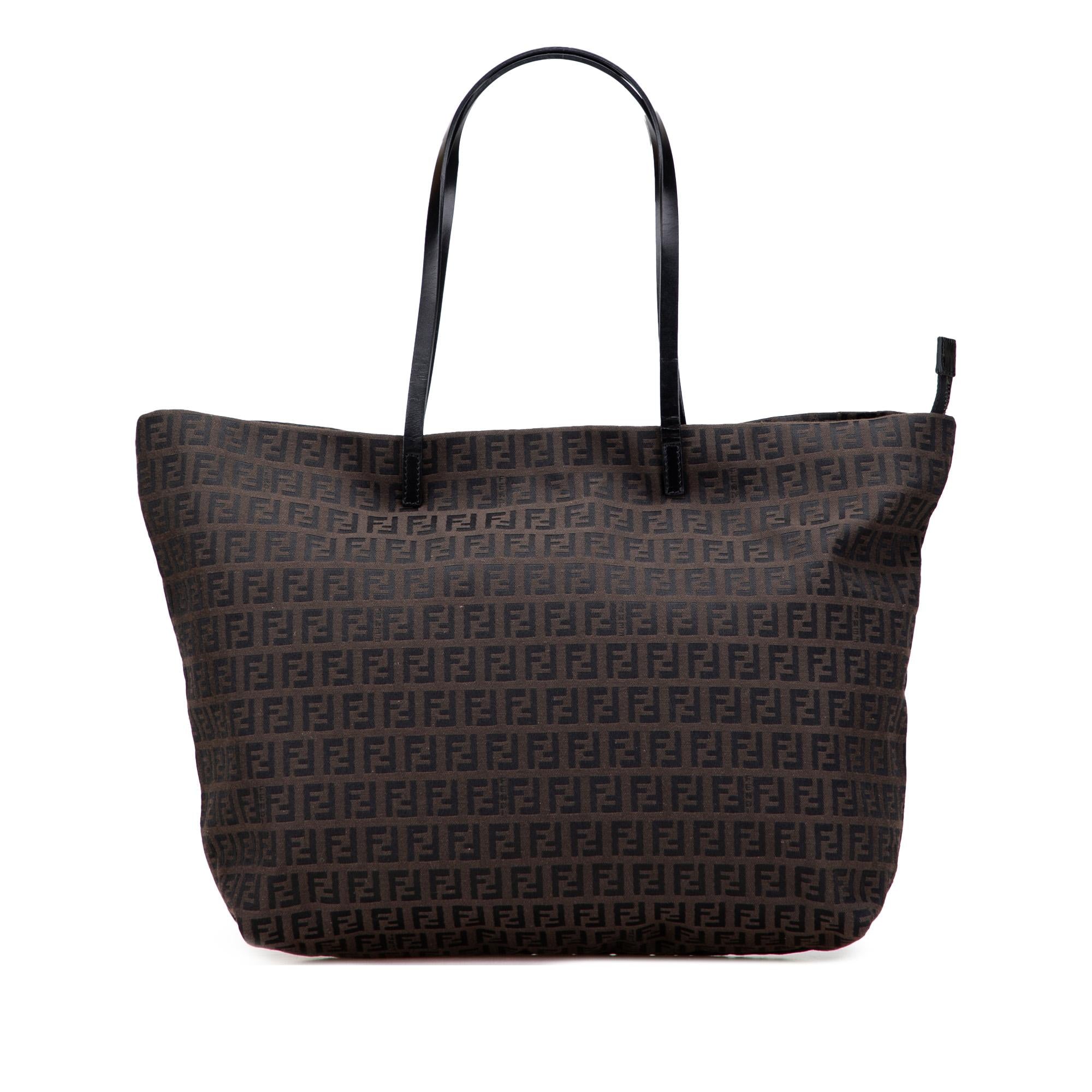 Fendi Small Zucchino Canvas Tote