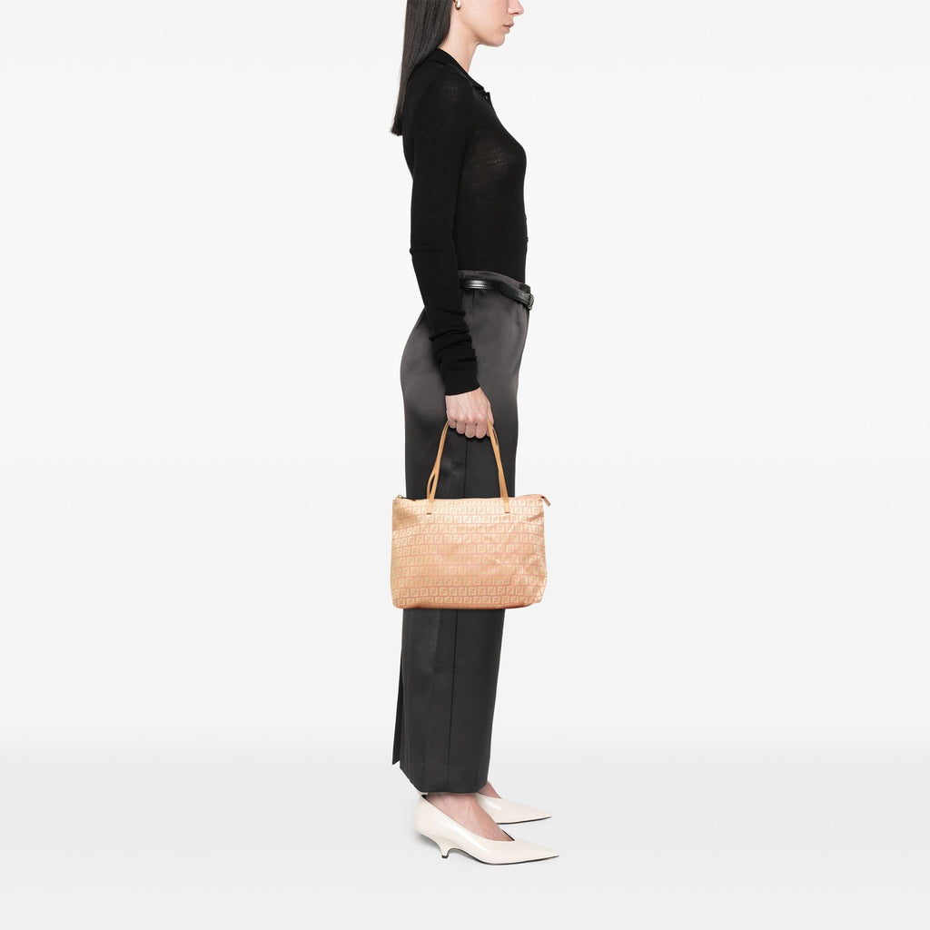 Fendi Small Zucchino Canvas Tote