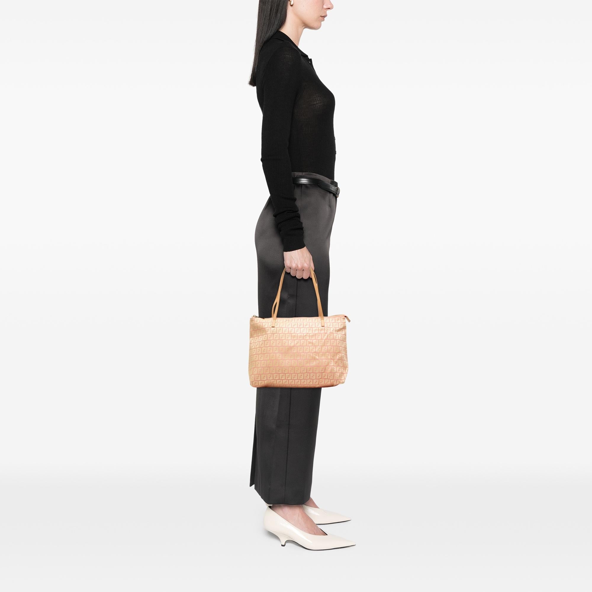 Fendi Small Zucchino Canvas Tote
