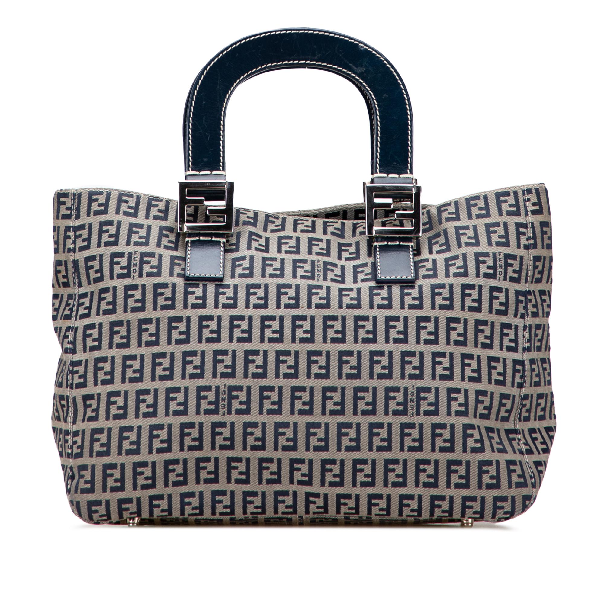 Fendi Small Zucchino Canvas Twins Tote