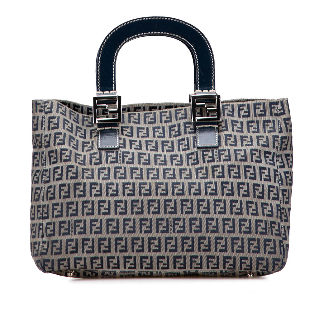 Fendi Small Zucchino Canvas Twins Tote