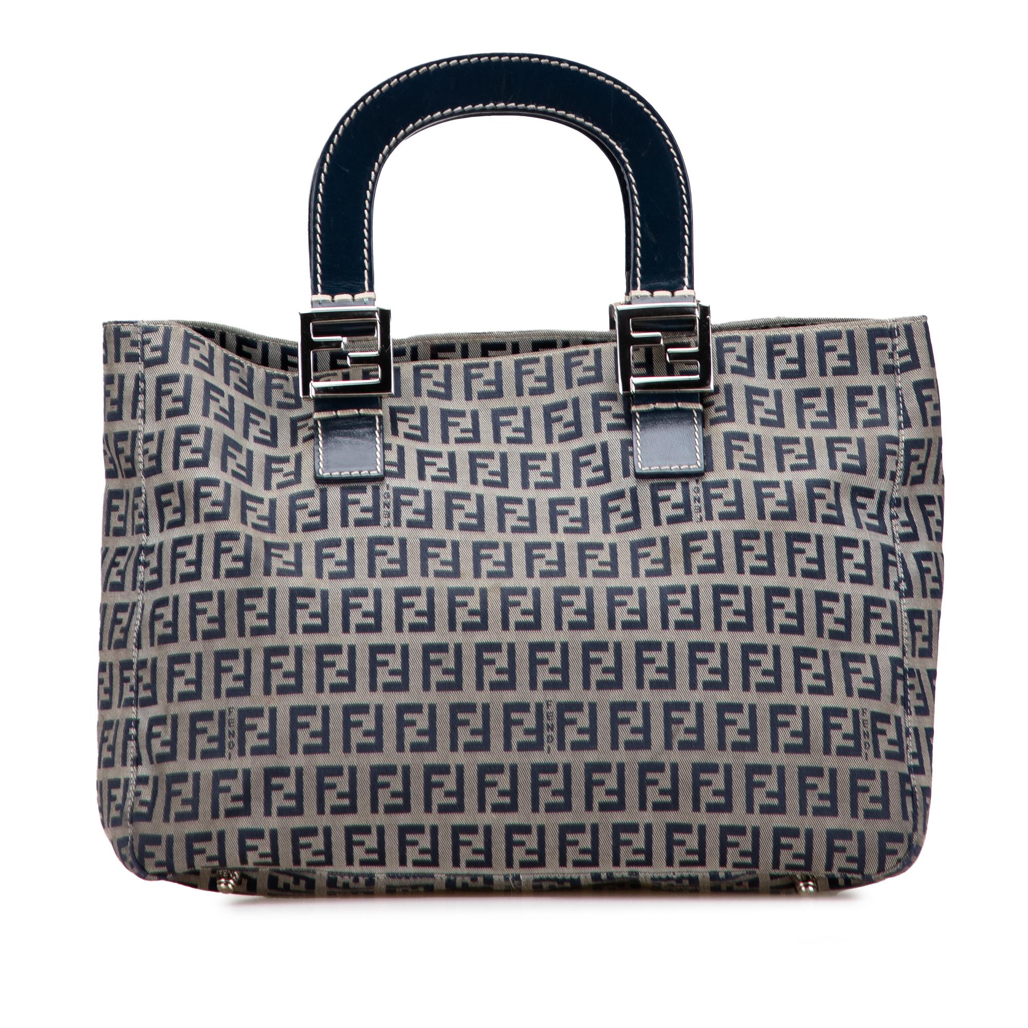 Fendi Small Zucchino Canvas Twins Tote