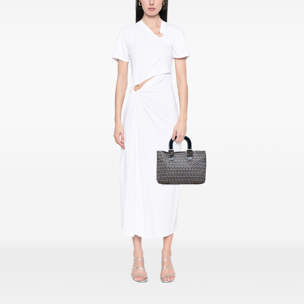 Fendi Small Zucchino Canvas Twins Tote