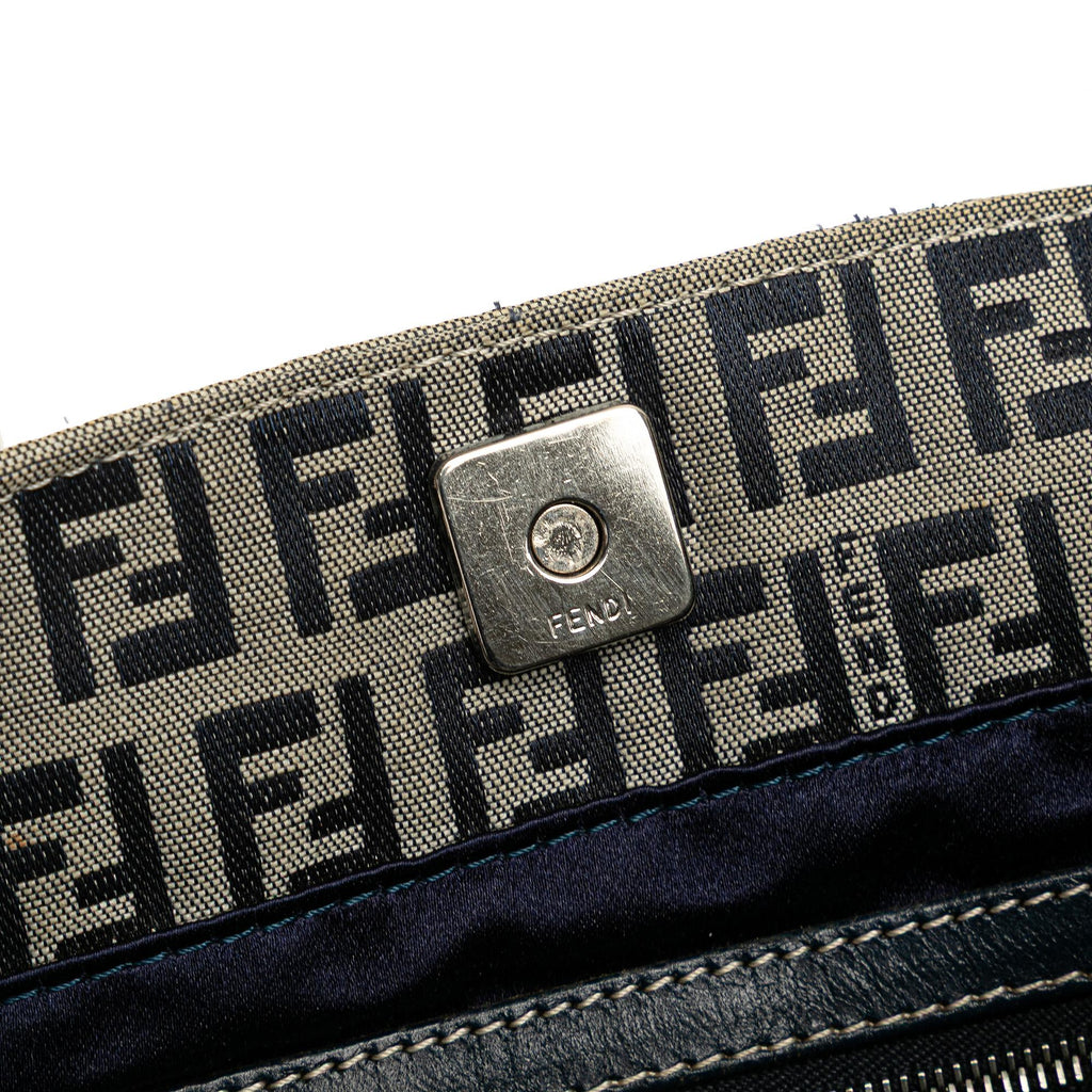 Fendi Small Zucchino Canvas Twins Tote