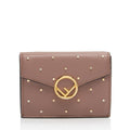Fendi Studded Calfskin Micro Tri-fold Wallet (SHF-ymbBNz)