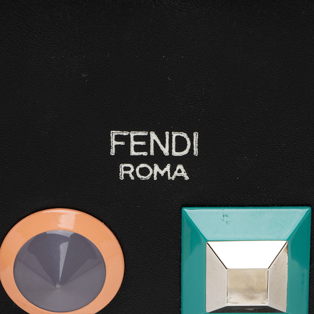 Fendi Leather Rainbow Studs Wallet on Chain