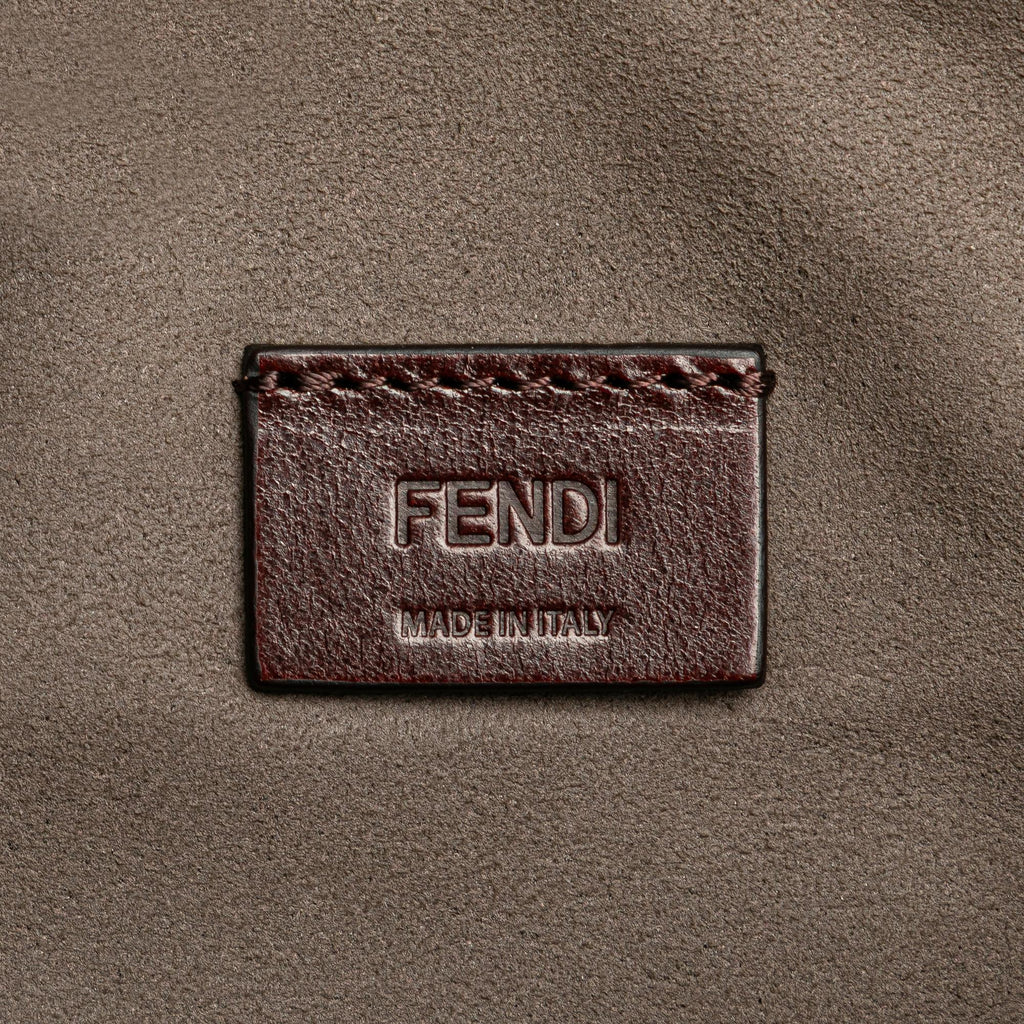 Fendi Sue Tilley Leather Banana Zip Clutch