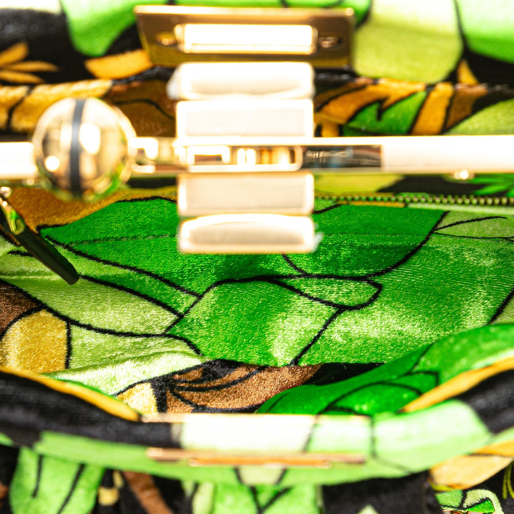 Fendi Velvet Peekaboo Click Clutch on Chain