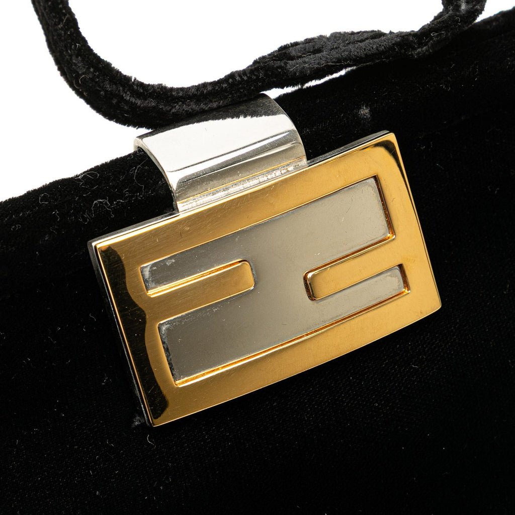 Fendi Velvet Shoulder Bag