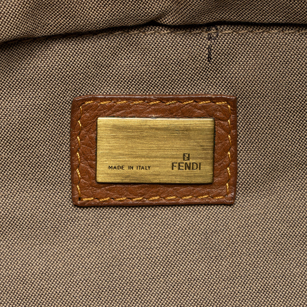 Fendi Vintage Denim Chef Shoulder Bag