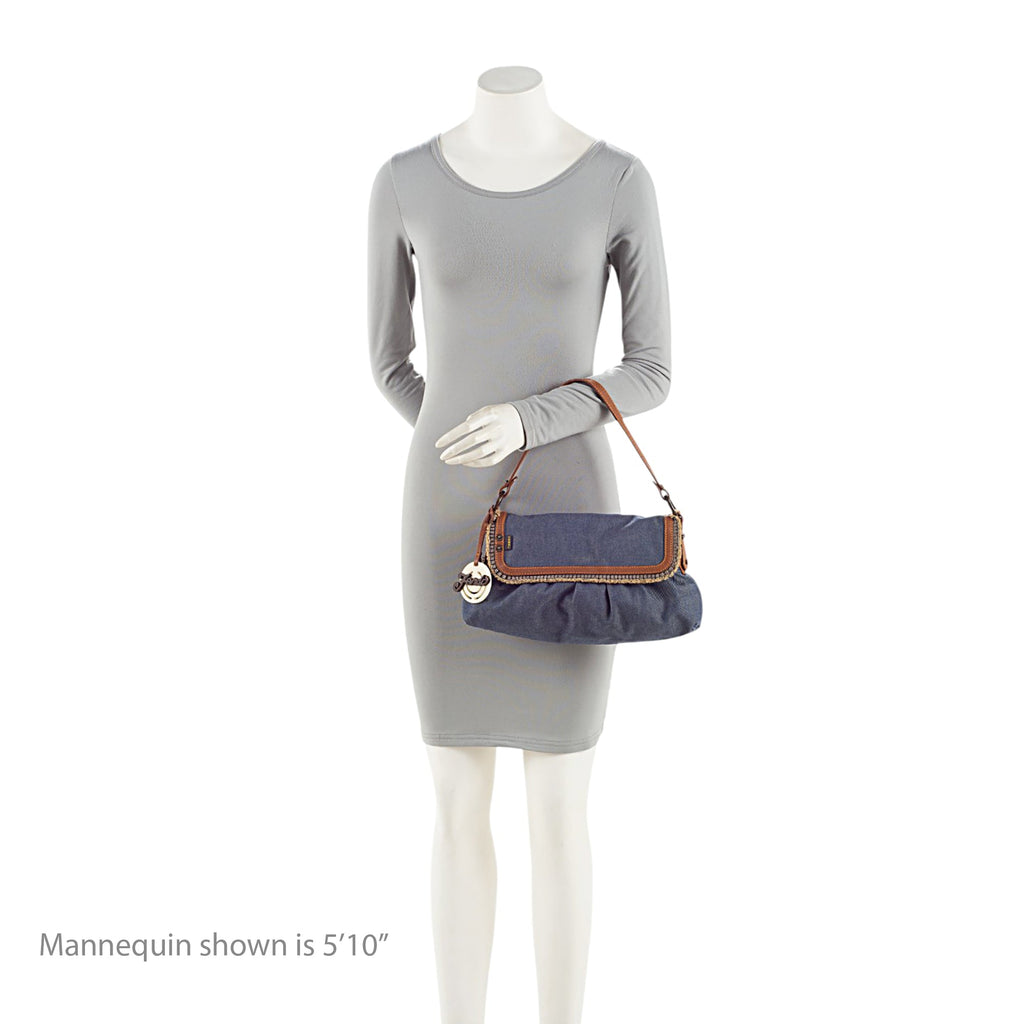 Fendi Vintage Denim Chef Shoulder Bag