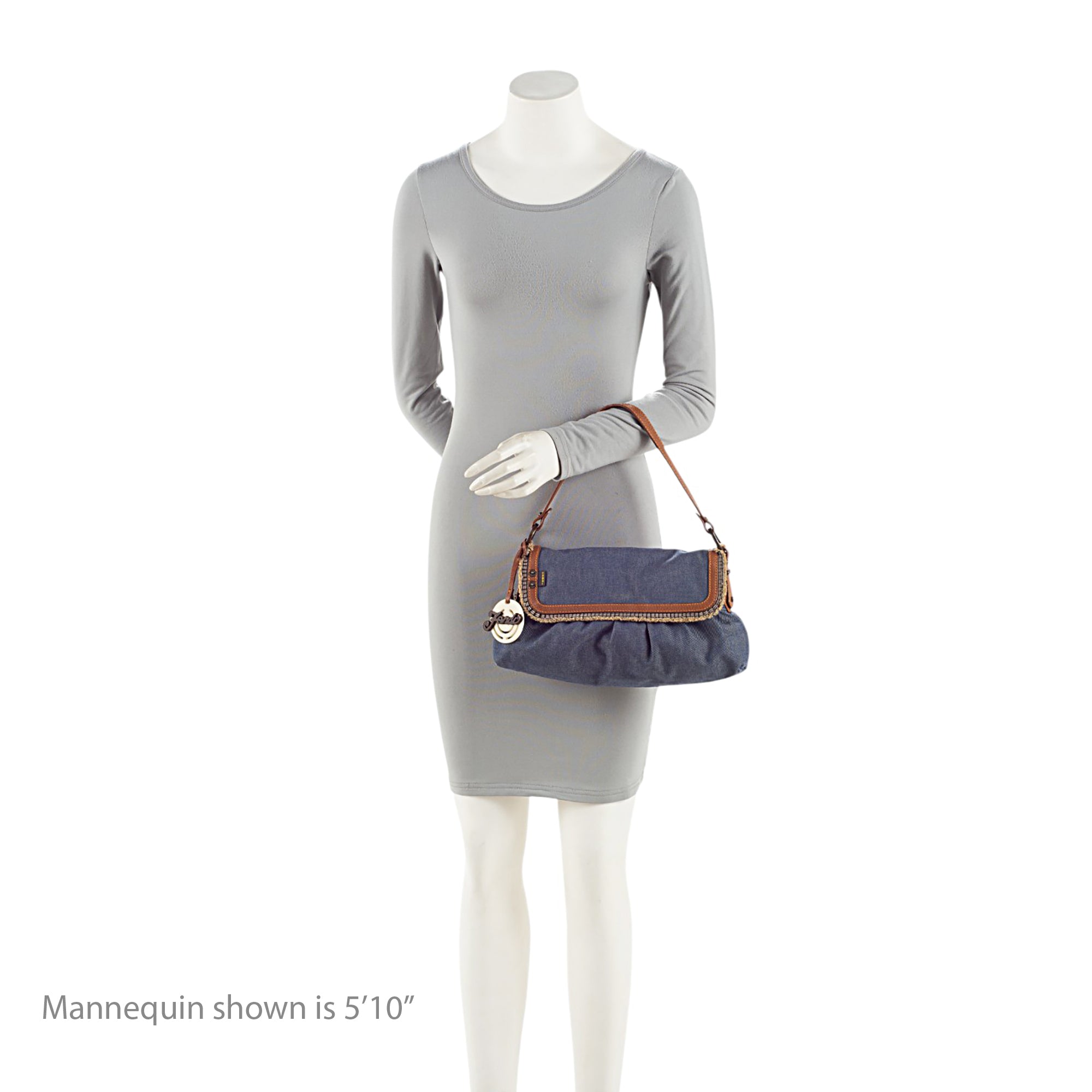 Fendi Vintage Denim Chef Shoulder Bag