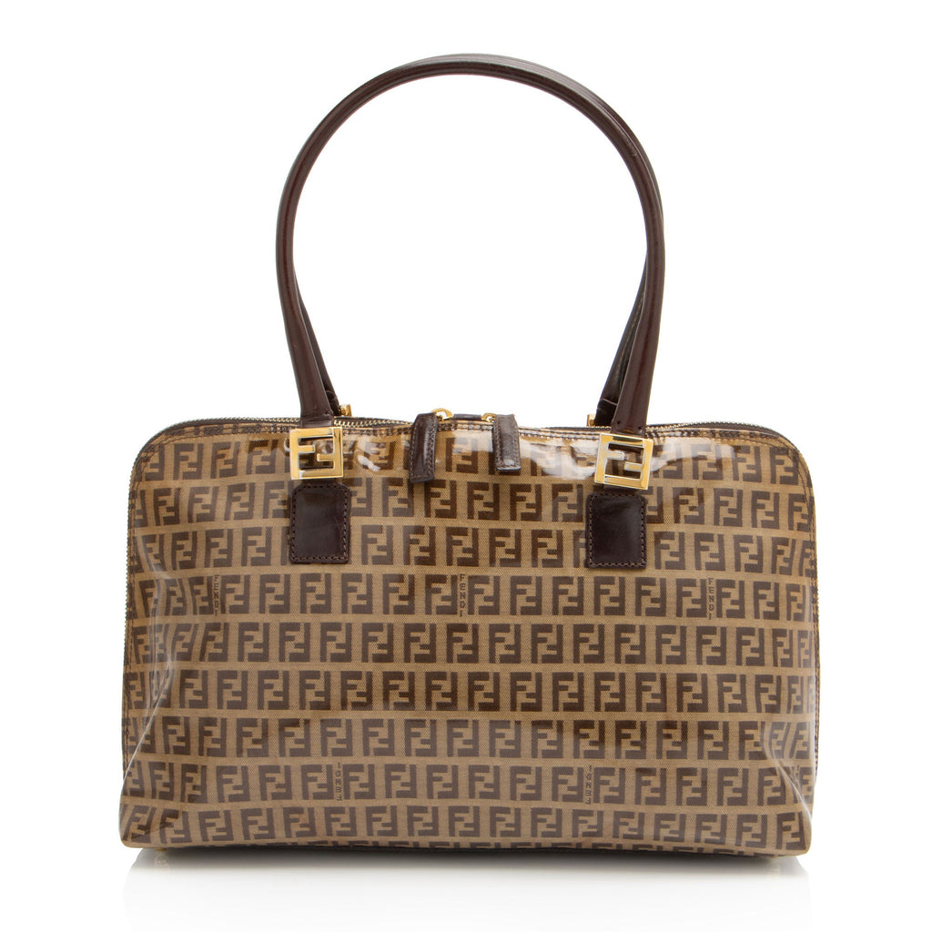 Fendi Vintage FF Zucchino Vinyl Satchel