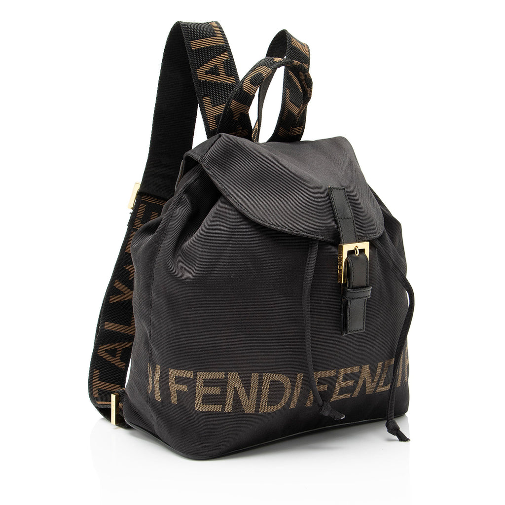 Fendi Vintage Nylon 1925 Drawstring Backpack