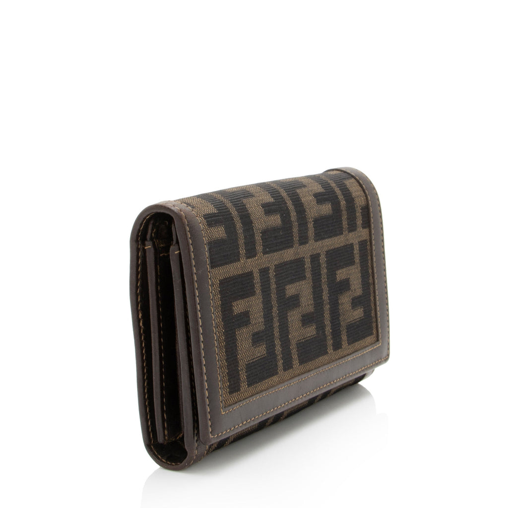 Fendi Vintage Zucca Compact Wallet